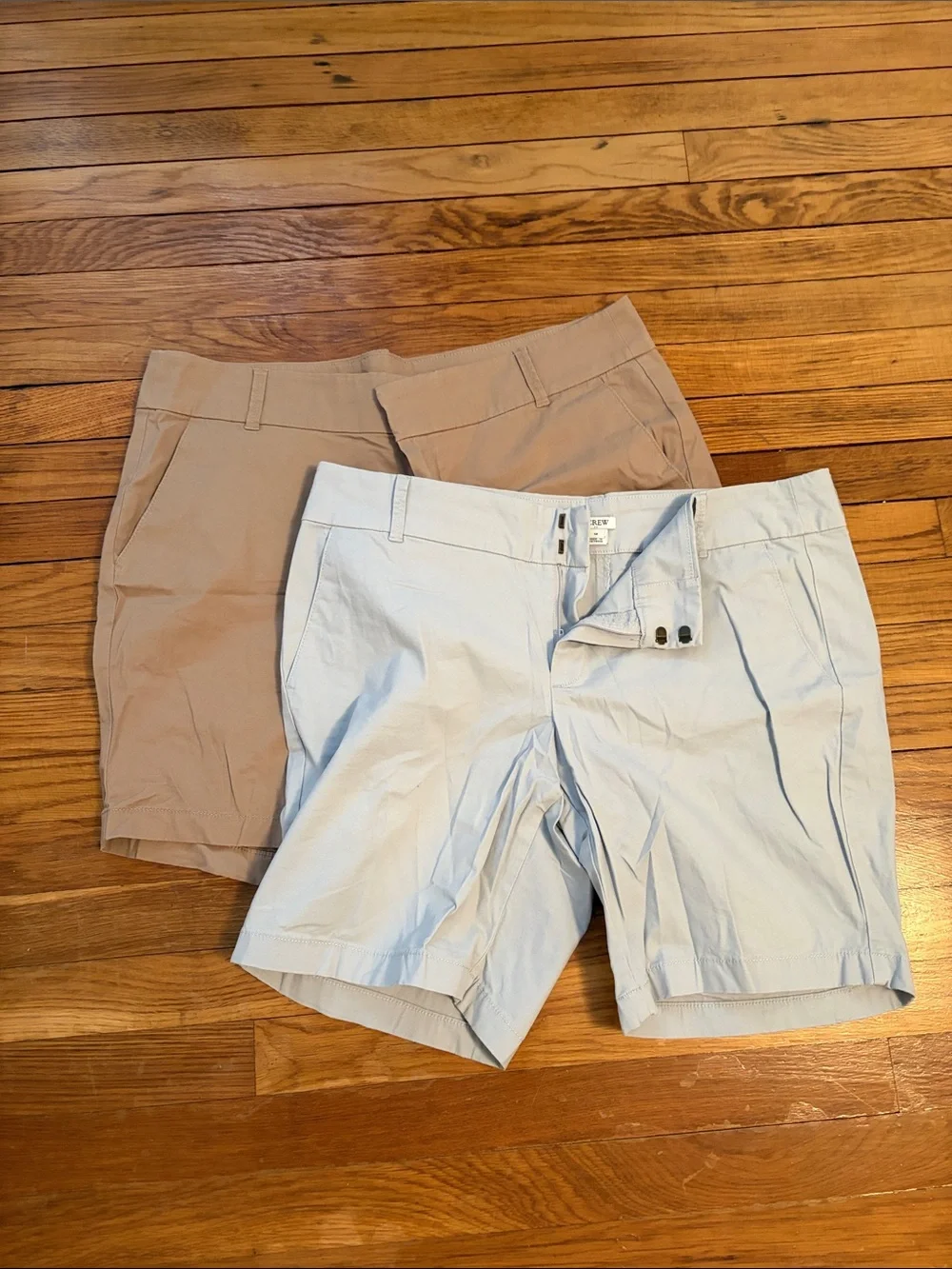 J. Crew Light Gray and Tan Women's Bermuda Shorts Set